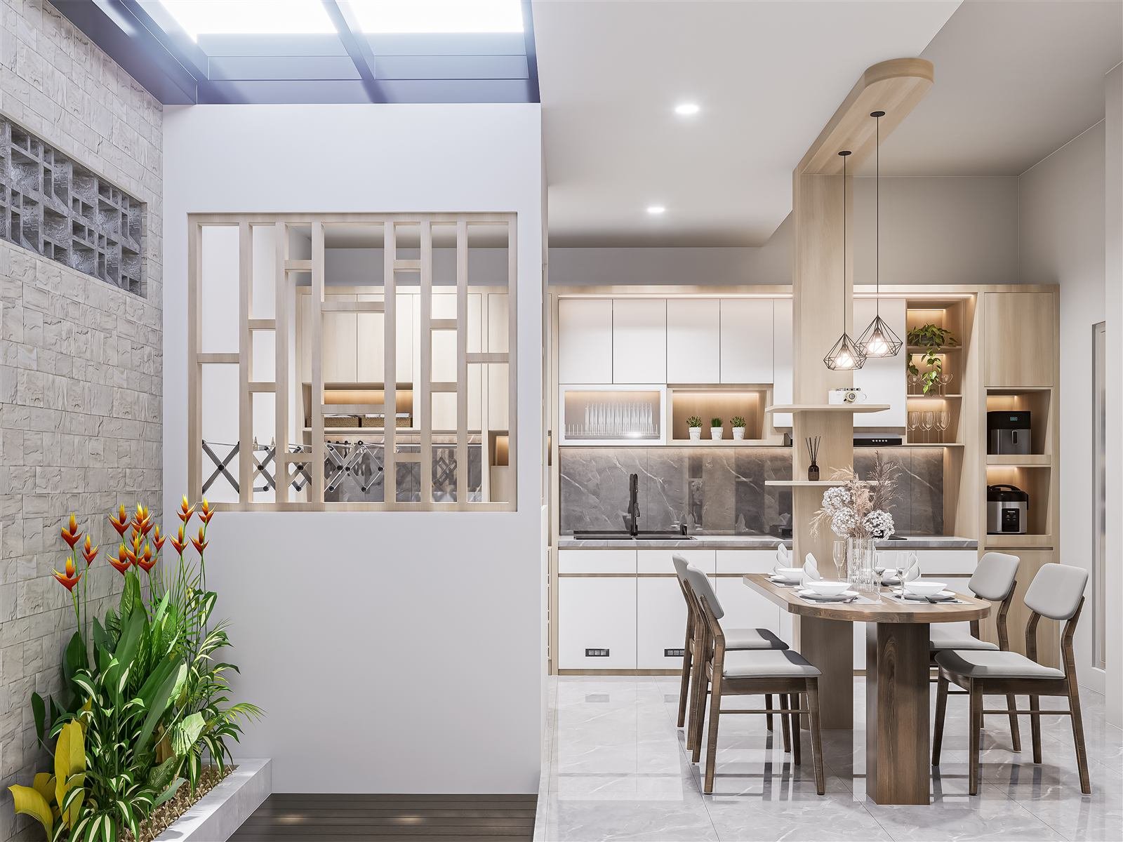 Kitchen Set Marble Warm, tampilan 4