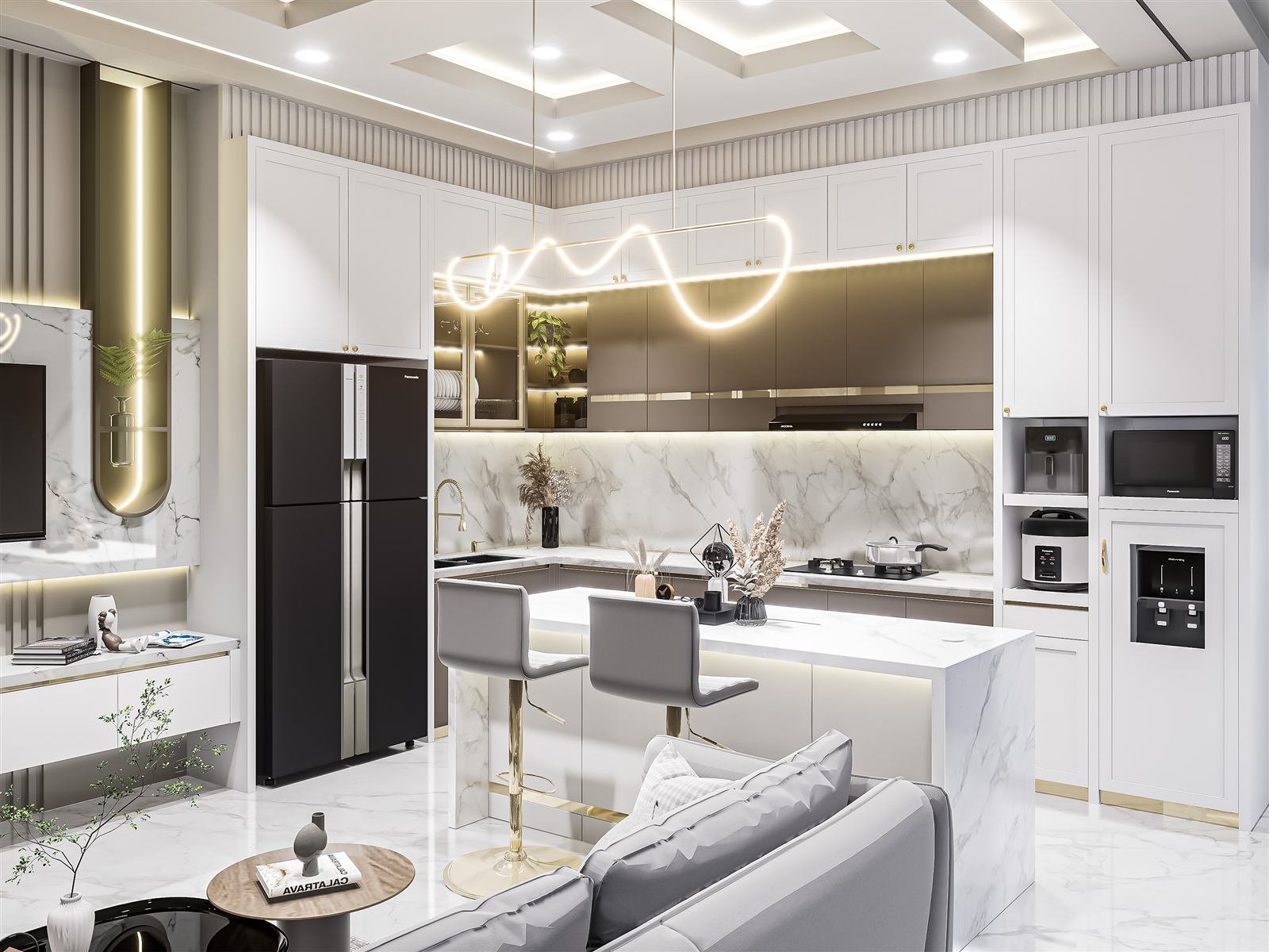 Kitchen Set Marble Warm, tampilan 6